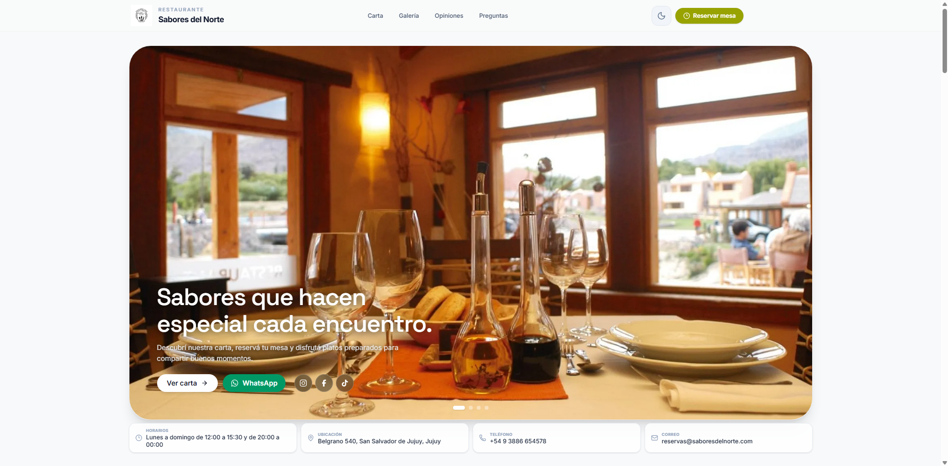 Sabores del Norte vista 1